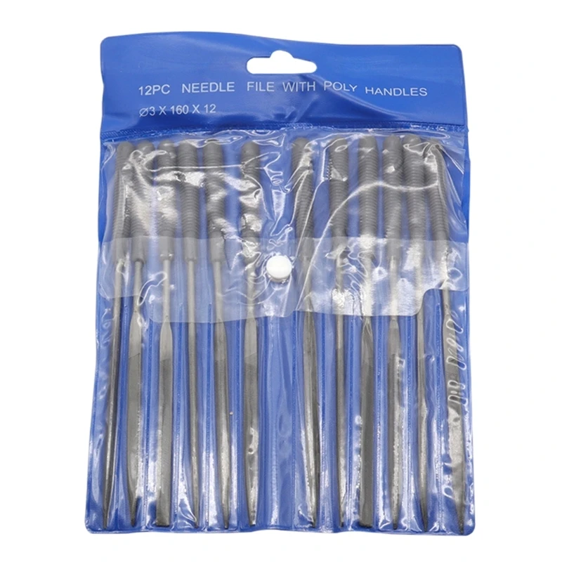 12Pcs Mini Diamond Needle File Set Professional Alloy File Diamond Needle File Dropship