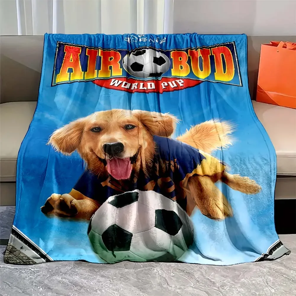 Disney Anime Air Bud Pet Dog Fluffy Blanket Warmth Plush Throw Blanket Bedspread Sofa Suitable Living Room Bedroom Warm Blanket