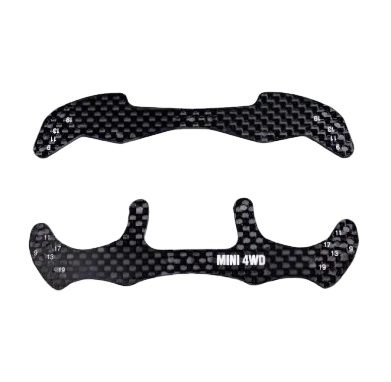 DIY 4WD Car Parts - Carbon Fiber Batman Front & Rear Spoiler for 15499 Model with logo