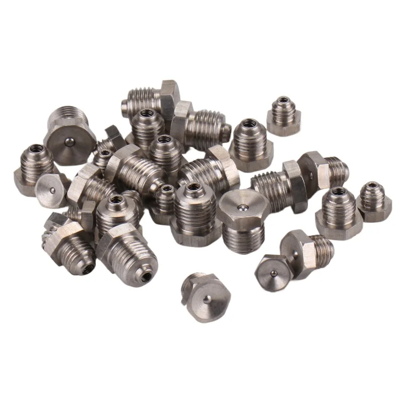 304 stainless steel funnel type concave oil injection nozzle sinking type m6m8m10 * 1
