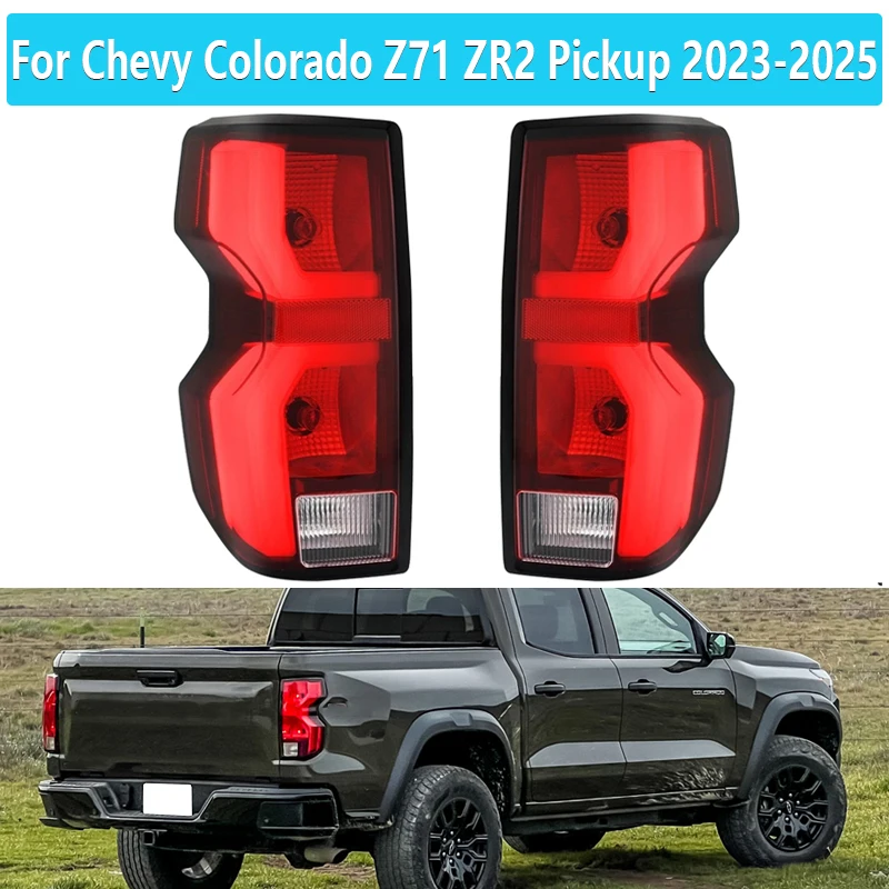 

For Chevy Colorado Z71 ZR2 Pickup 2023 2024 2025 LED Tail light Rear Bumper Light Tail Stop Brake Lamp Turn Signal Warning Light