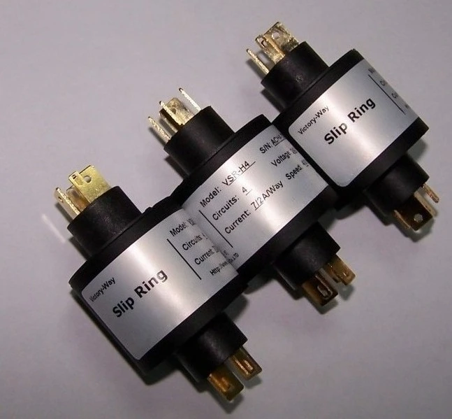 Electrical Rotary Connector 4 Way Joint Signal Plug Low Current Slip Ring for Industrial Automation Equipment Robotics Control