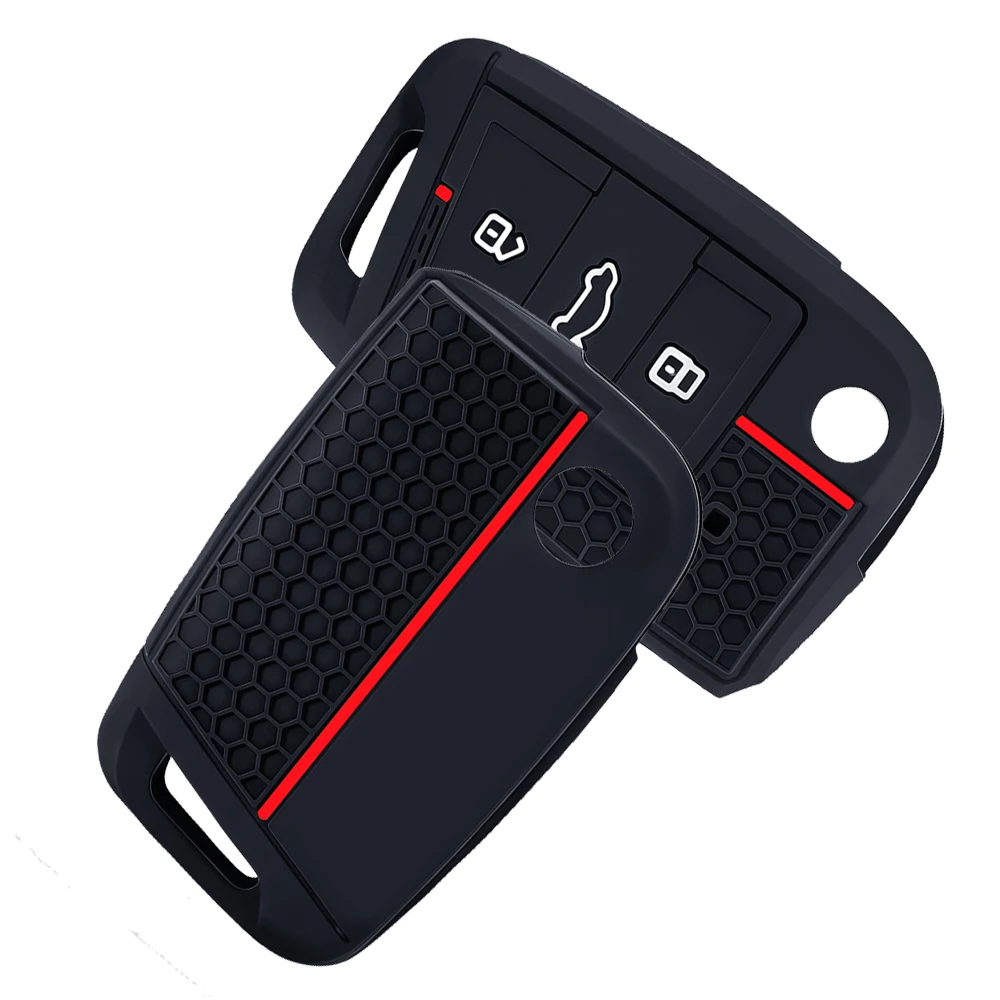 Car Remote Key Case Cover for VW Golf 7 GTI POLO T-Cross T-Roc Touran Tiguan Skoda Octavia Rapid Kodiaq Fabia Seat Ibiza Leon