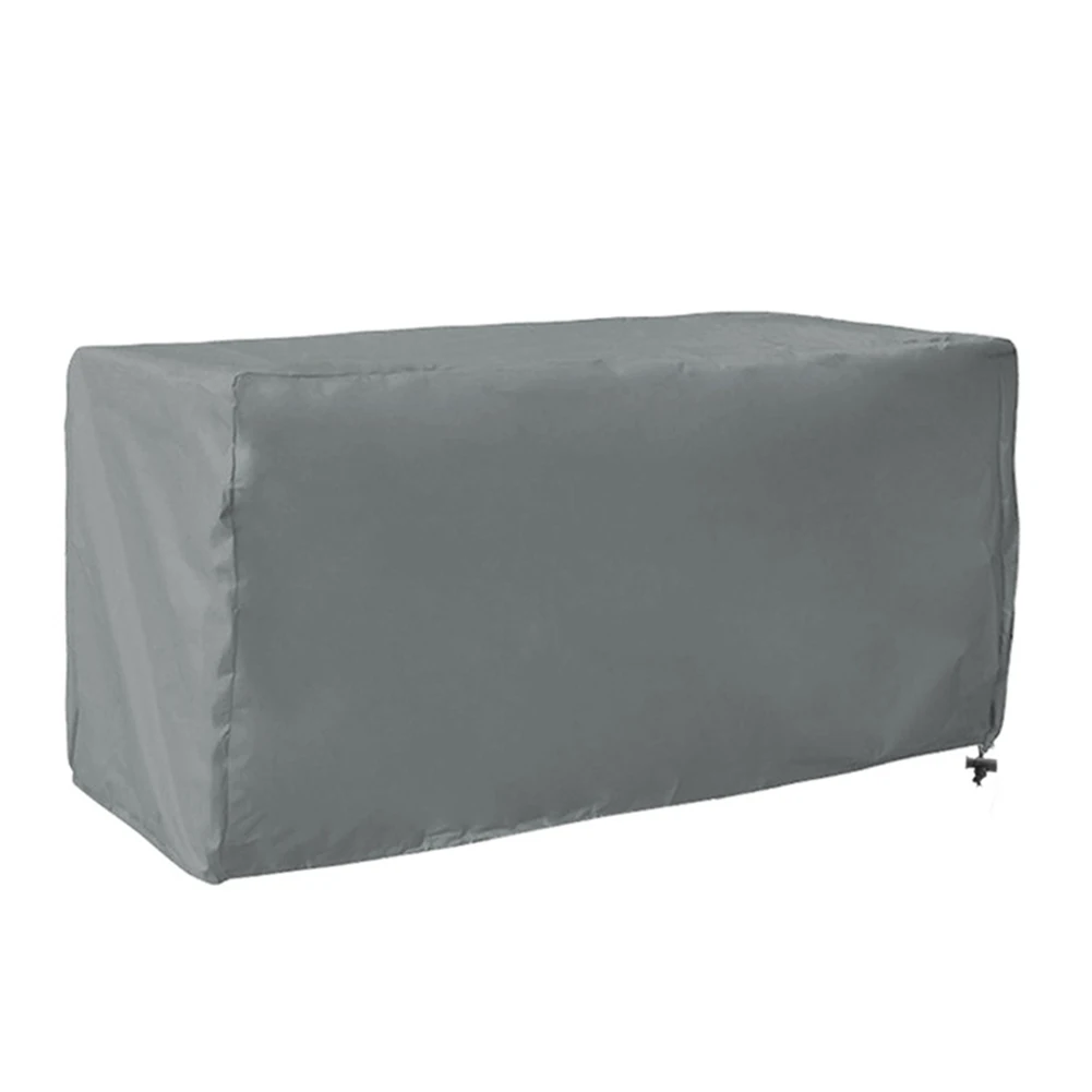Waterproof Deck Box Cover With Adjustable Buckle Rope, 210D Oxford, UV And Weather Resistant, Fits 123×62×55 Cm Or 158×76×71 Cm