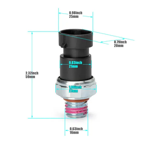 Imagen 2 del producto Interruptor del Sensor de presión de aceite del motor, accesorio para Buick, Chevrolet CAMARO, Hummer H3T, GMC, Cadillac D1843A 12635957, 12579946