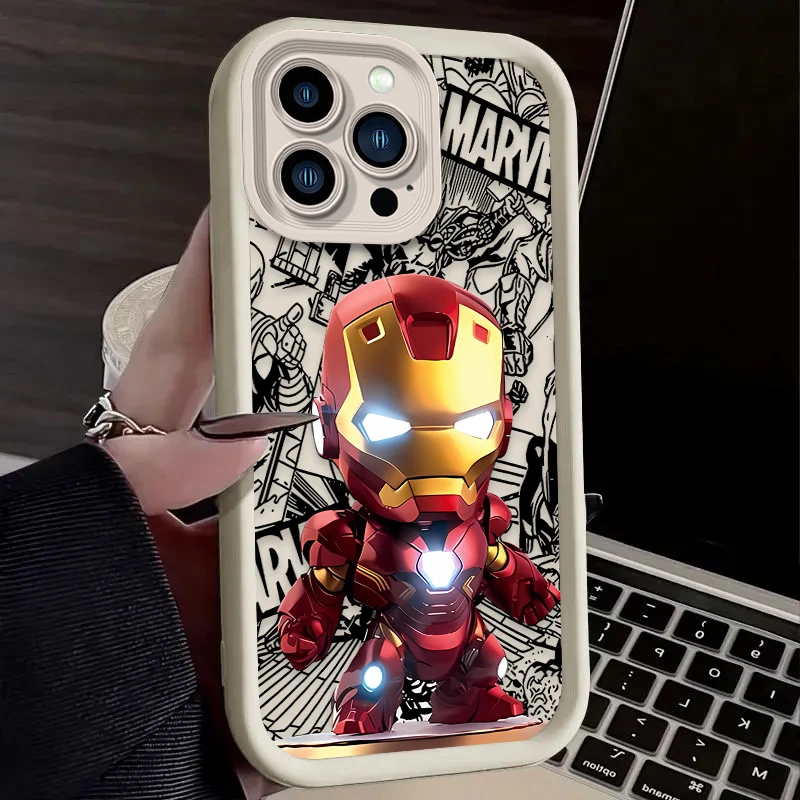 COOL SpiderS-ManS IronManS Q version Phone Case for Oppo Realme Note 80 C83 C85 16 15T C71 C75 C65 C63 C67 C55 C53 15 Pro 4G 5G view 4
