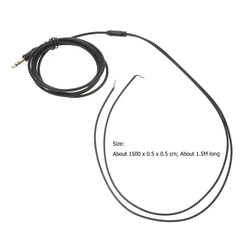 1PC 1.5M Earphone Repair Cable TPE Headset Semi-Finished Oxygen-Free Copper Headset Repair Wire With 30 Core Headphone Wire Cord