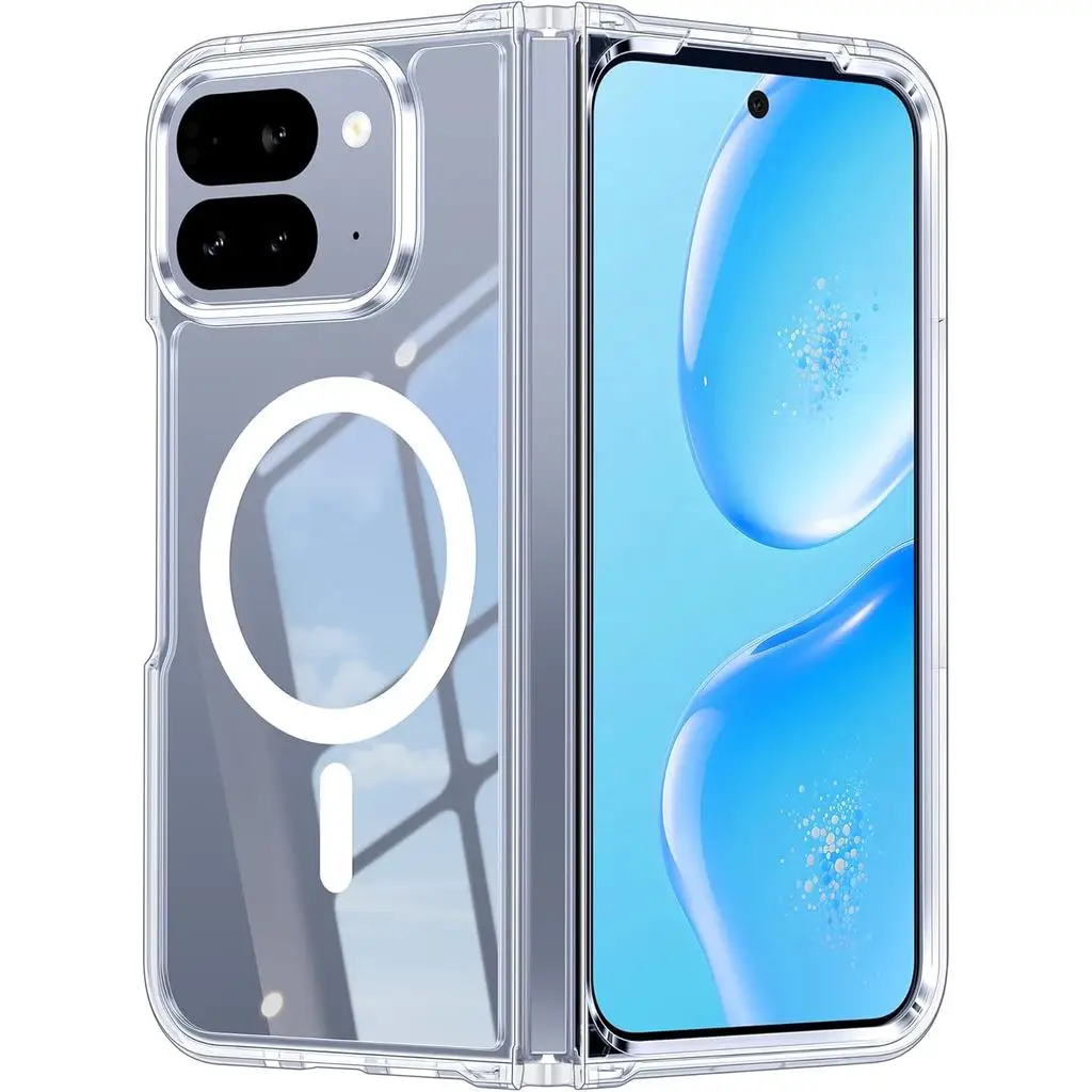 For Google Pixel 10 Pro Fold Case Magnetic Clear Military Grade Shockproof Anti Yellowing Slim Phone Cover