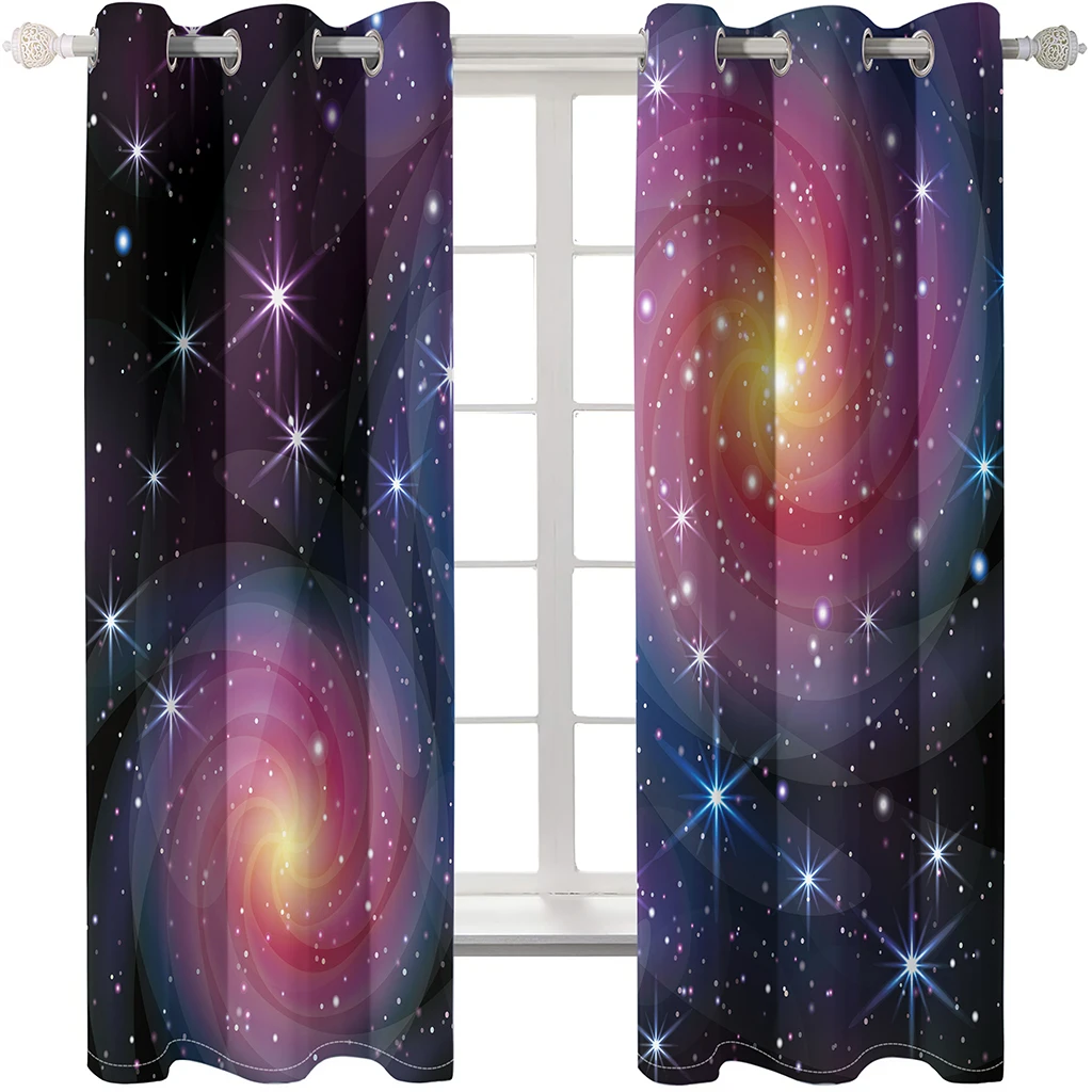 Luxury Blackout 3D Window Curtain For Living Room office Bedroom blue stars curtains Decoration curtains