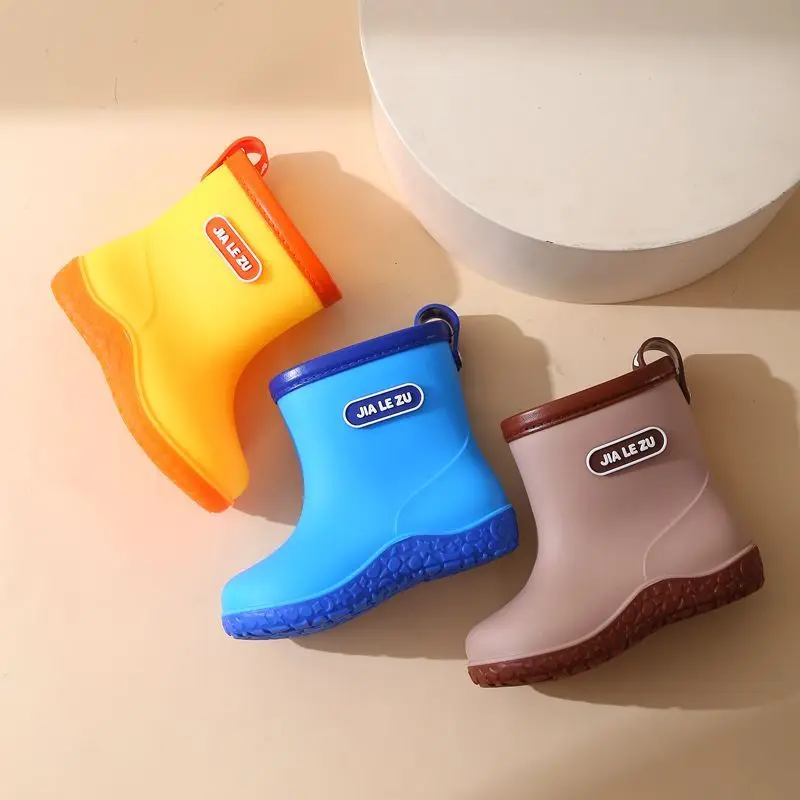 Kids Rain Boots Arrival Non Slip Reinforced Toe Anti Abrasion Eco Friendly Waterproof Shoes for Children Durable Upgraded Design