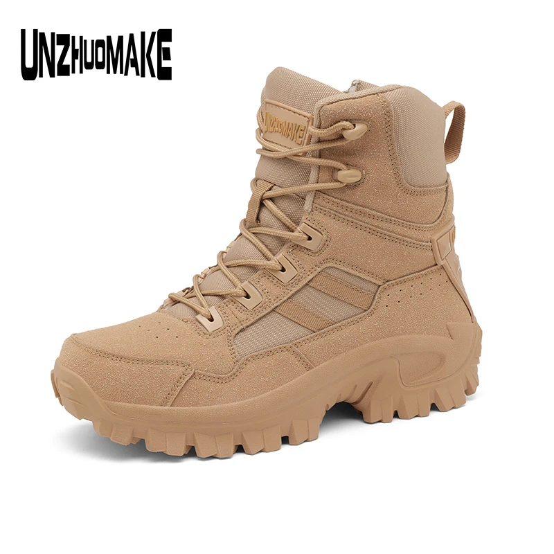 

New Men Male Tactical Shoes Army Boots Hunting Shoes Safety Military Training Women Breathable Camping Rapid Outdoor Anti-Slip