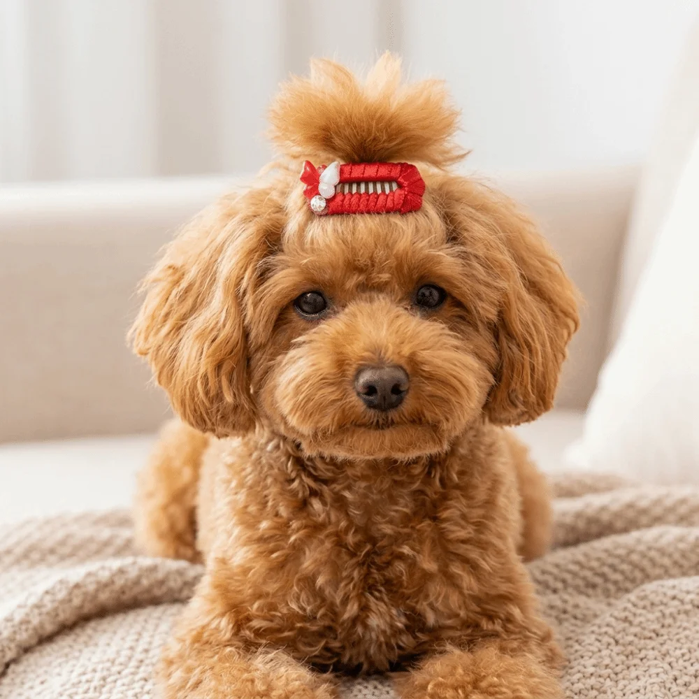 10pcs Bow Pattern Pet Hair Clip Floral Look Rich Color Puppy Head Flower Slim Build Mini Size Cat Grooming Accessory
