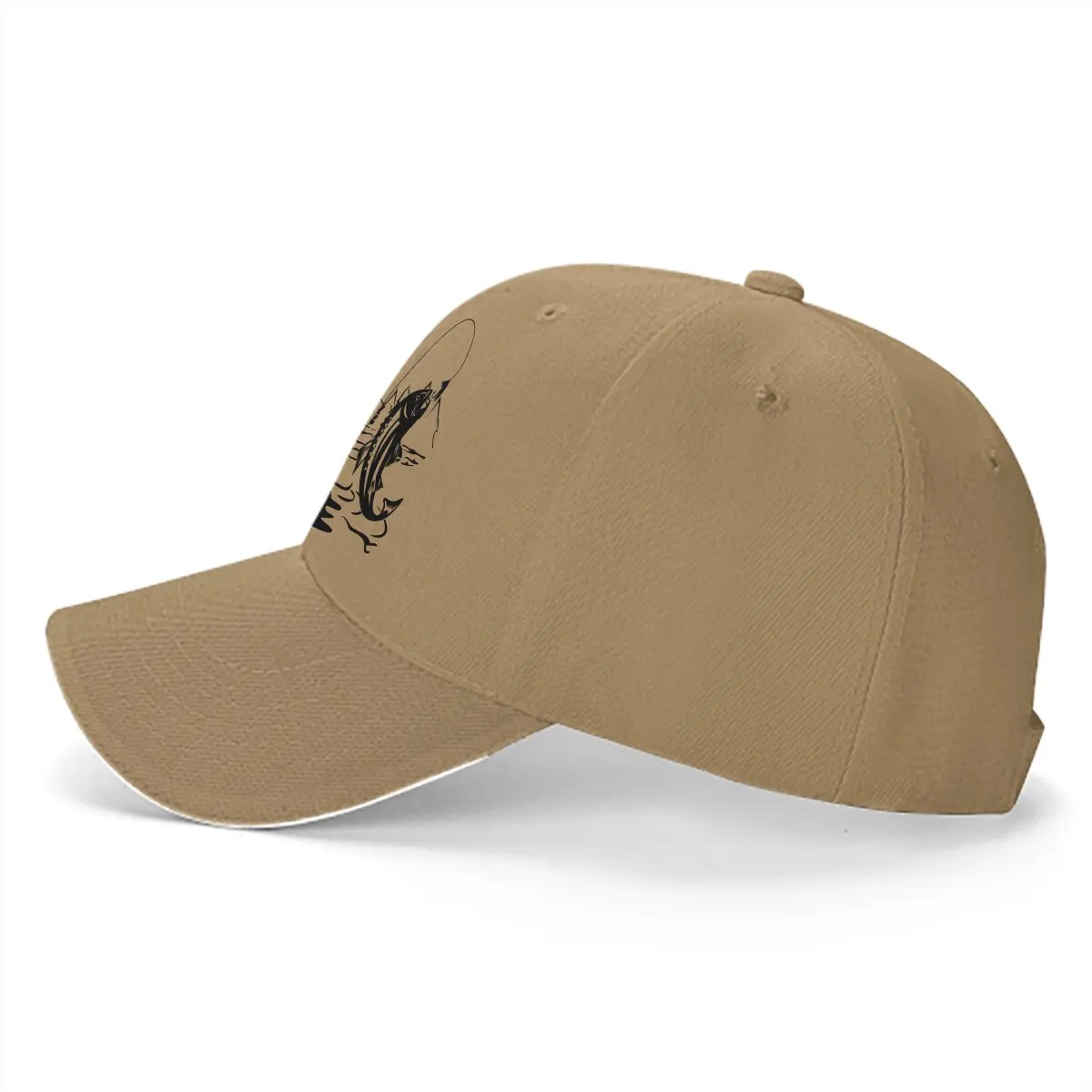 Fly Fishing Multicolor Hat Peaked Men\'s Cap Fly Fisherman Outdoorsman Personalized Visor Protection Hats