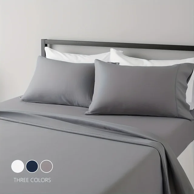 Sheet Set Breathable & Cooling Sheets Hotel Luxury Bed Sheets Extra Soft Easy Fit - 3/4 Piece Set Sheet Set Breathable & Cooling Sheets Hotel Luxury Bed Sheets Extra Soft Easy Fit - 3/4 Piece Set