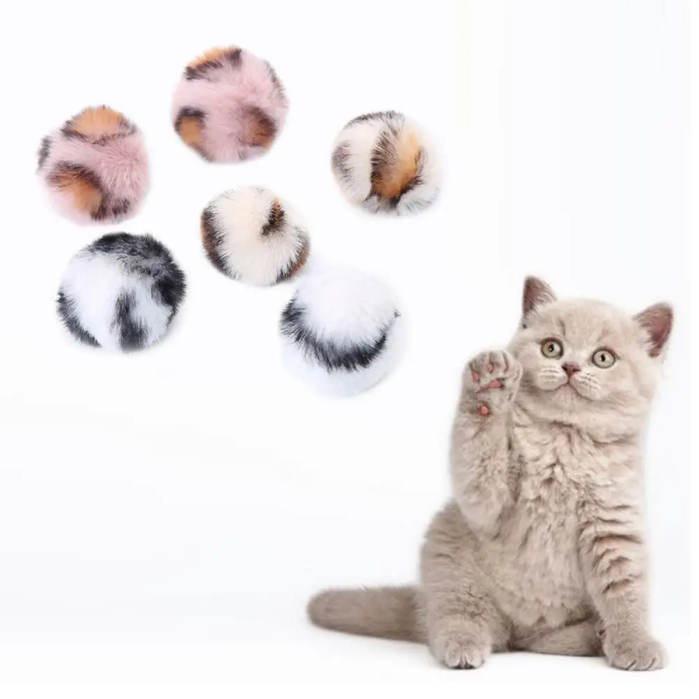 Pet Cat Toy Cat Chew Toy Plush Fashion Kitten Ball Toy Kitten Playing Toy with Catnip Funny Interactive Toys for Cats