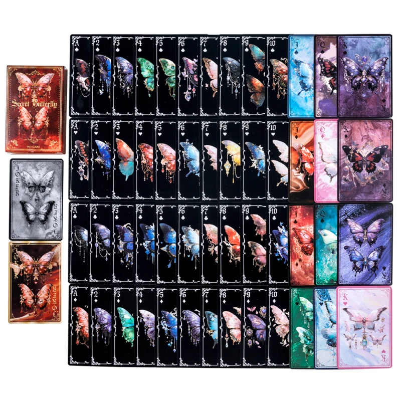 Mr Paper, 2-Style Playing Cards - Boundless Butterfly Series 54 cards  playing cards  magic the gathering