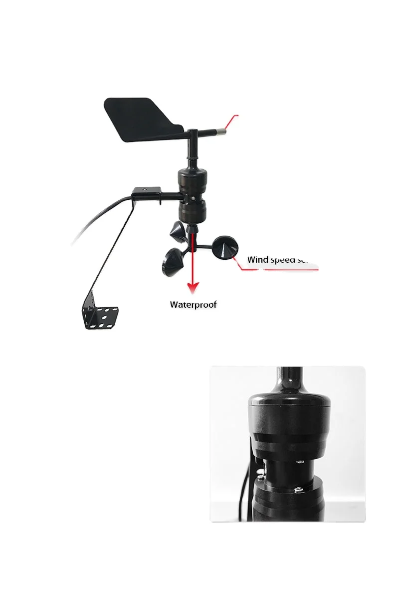 

RS485 modbus 4-20mA 0-5V Meteorological weather station integrated wind speed and direction sensor anemometers CE outdoor