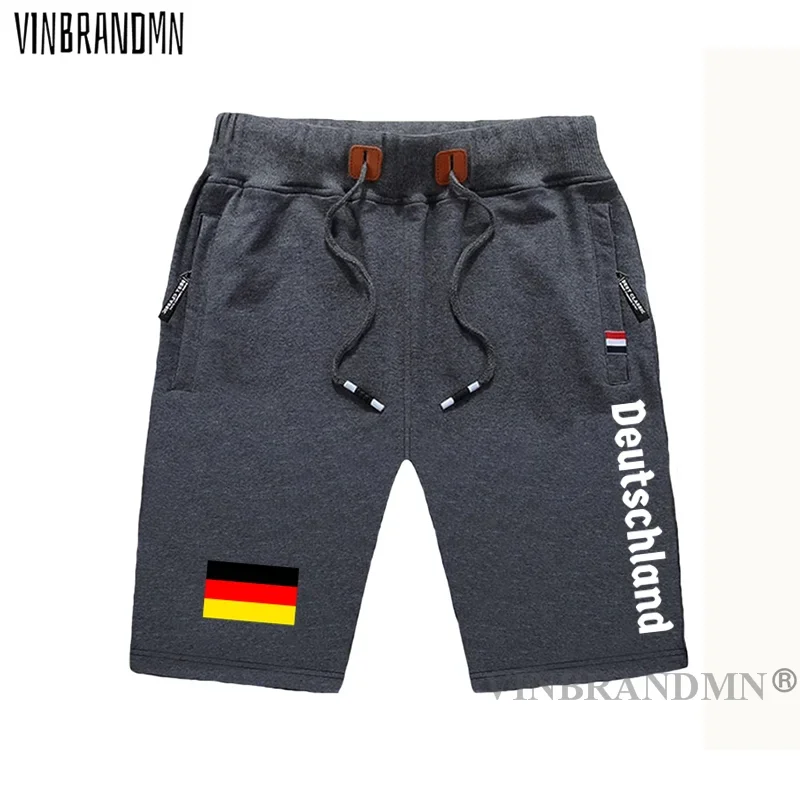 Germany Deutschland mens shorts beach new men's board shorts flag workout zipper pocket sweat bodybuilding 2021 cotton German DE