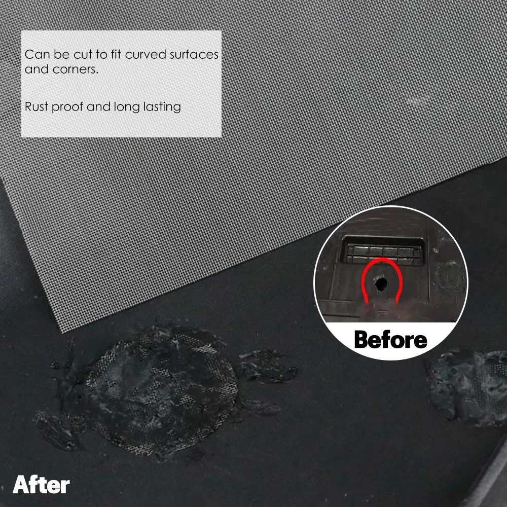 1-10Pcs Car Bumper Stainless Steel Repair  Plastic Crack Repair Mesh Repair Hole Crack Repair Mesh  20x15CM Car Accessories