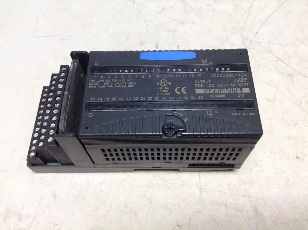 

GE Fanuc IC200MDL742A Output Pos Log 24 VDC 32 Point Module IC200MDL742 IC200