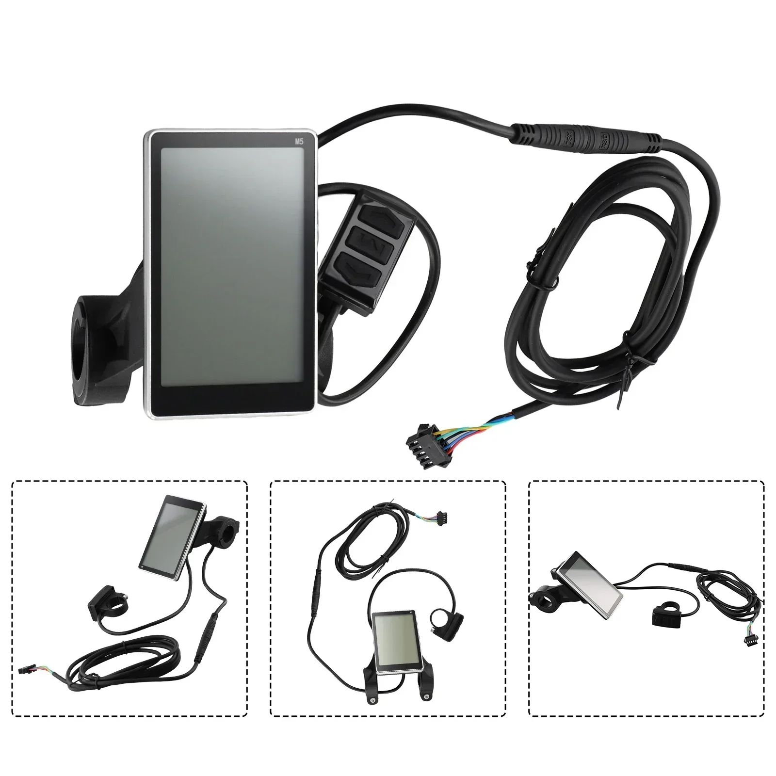 High Quality Practical M5 Display E-Bike Electric Scooter LCD Display M5 Power + 1pc.Accessories 9.4x8.8x6.4cm