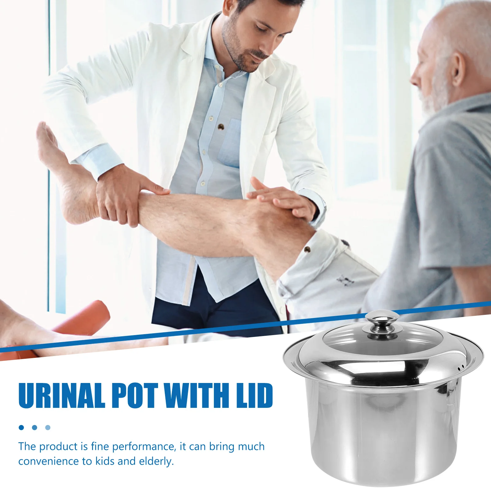 Potty Urine Buckets Stainless Steel Spittoon Kids Universal Storage Chamber Men and Women