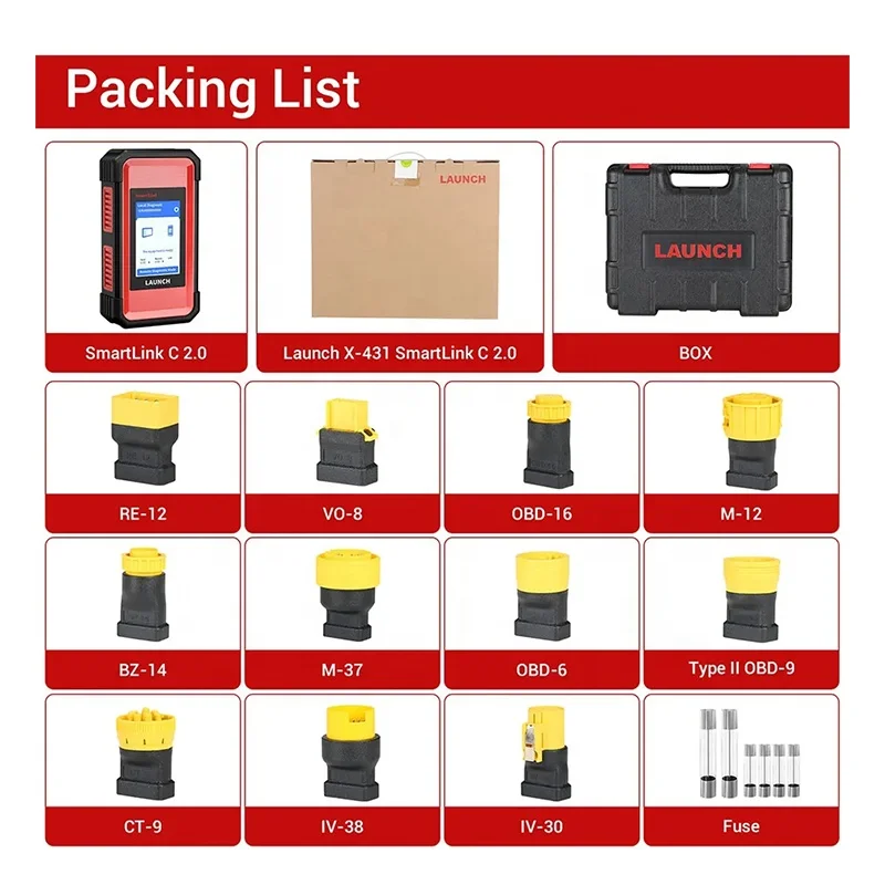 X431 SmartLink C V2.0 Heavy Duty Truck Module New HD3 Diagnostic Truck/Machinery/Commercial Vehicles work on PRO3/ V+