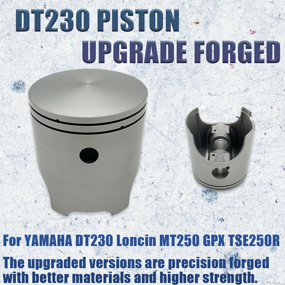 

OTOM Motorcycle 66.8mm Cylinder Piston Upgrade Forge Part For YAMAHA DT230 Loncin MT250 GPX TSE250R 2-Stroke Water-Cooled Engine