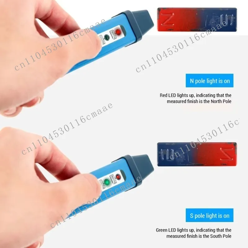 CS Magnetic Polarity Tester ABS Material, Accurate Portable North and South Pole Detector, Generator 10x1.5x1.5cm