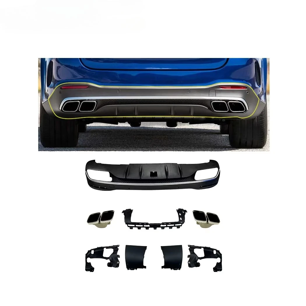 

AMP-Z Car Accessories Rear Bumper Diffuser Splitter for GLE Class W167 X167 AMG-Line 2019+custom