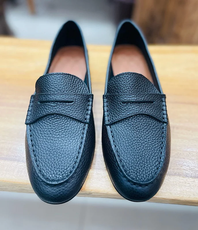 

Withered Top Quality Cowhide Loafers Women's Shoes French Fashion Ladies's Genuine Leather Slip-On Flat Shoes Women 35-39