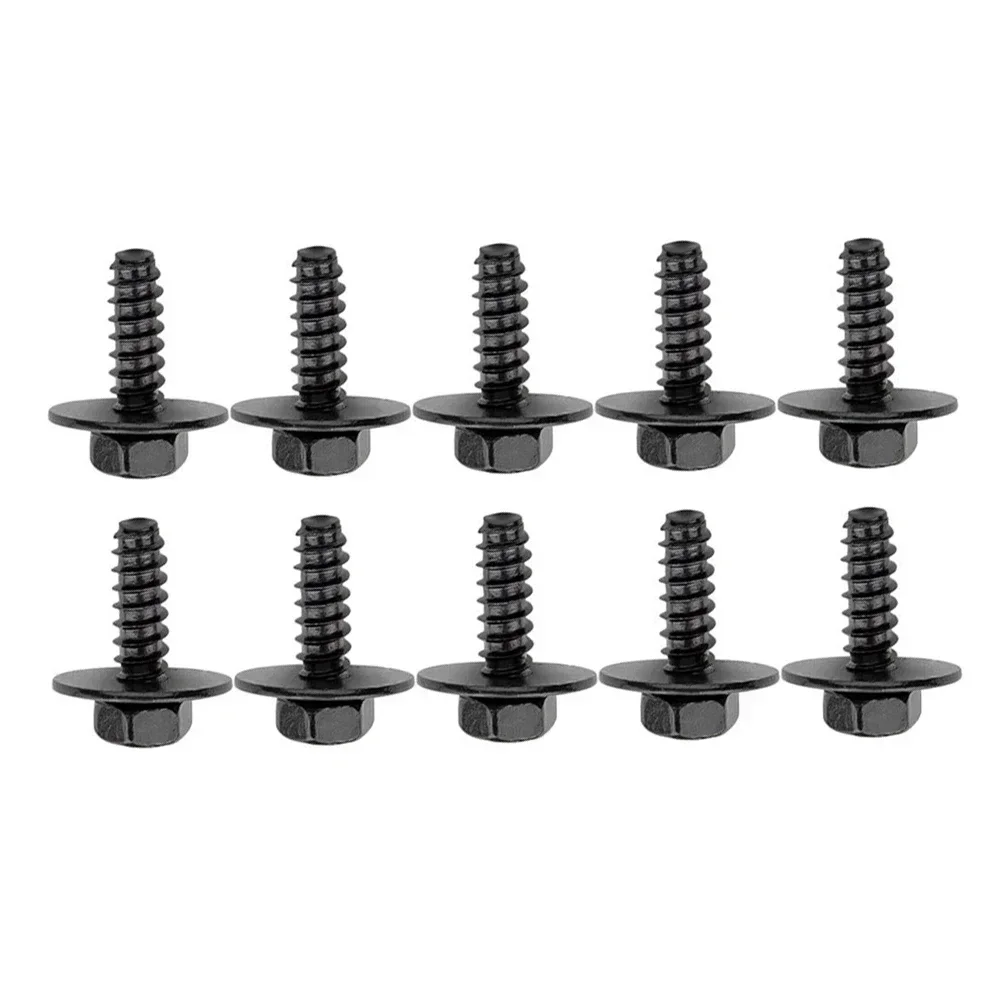 10 X Bumper Retainer Screw 9CF6-00-516B Hex Splash Baffle Bolt  For Mazda 2 2011-2014 NEW