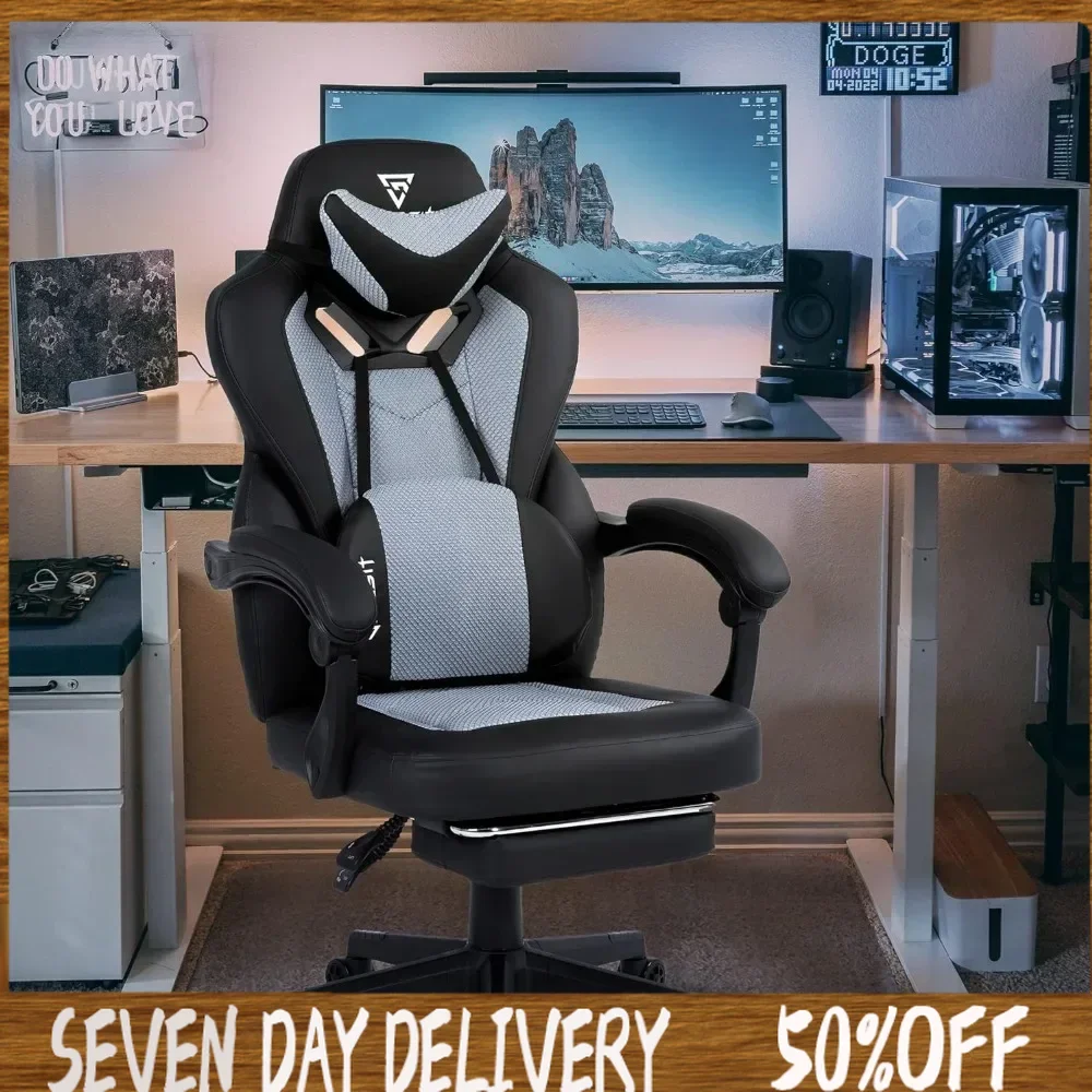 Computer Armchair Gamer Chair Office Furniture Gaming Chair for the Computer Mobile Relaxing Backrest Ergonomic Reclining Wheels