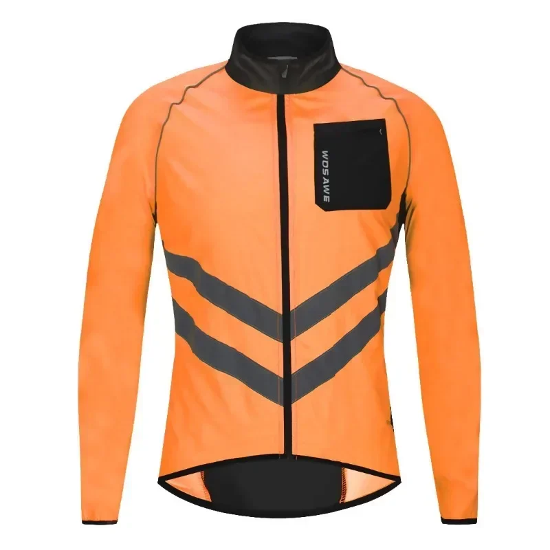 

Outdoor mountain bike running and cycling windbreaker reflective, UV resistant, waterproof long sleeved top