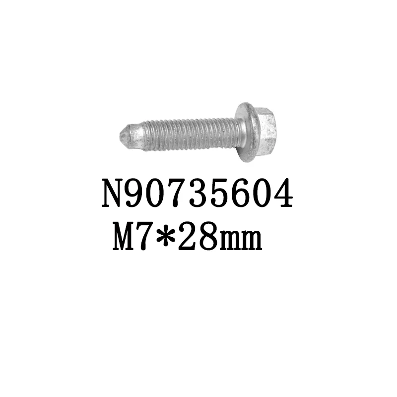 1pc parafuso de cabeça de soquete hexagonal do cárter de óleo do motor N 90735604   para Audi A1 MK1 VW N 907 356 04 M7x28mm