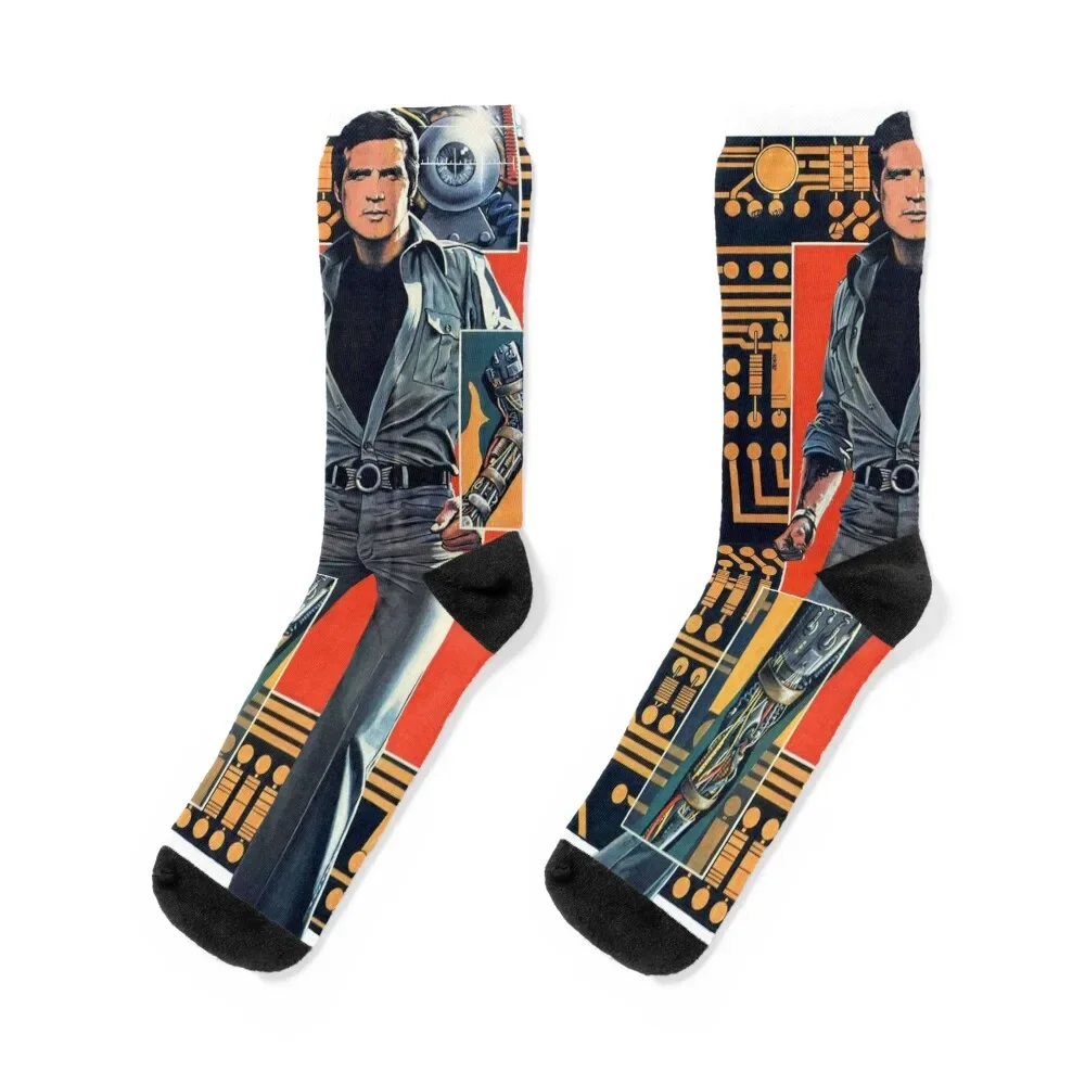 

The Six Million Dollar Man Socks crazy anime Non-slip Woman Socks Men's