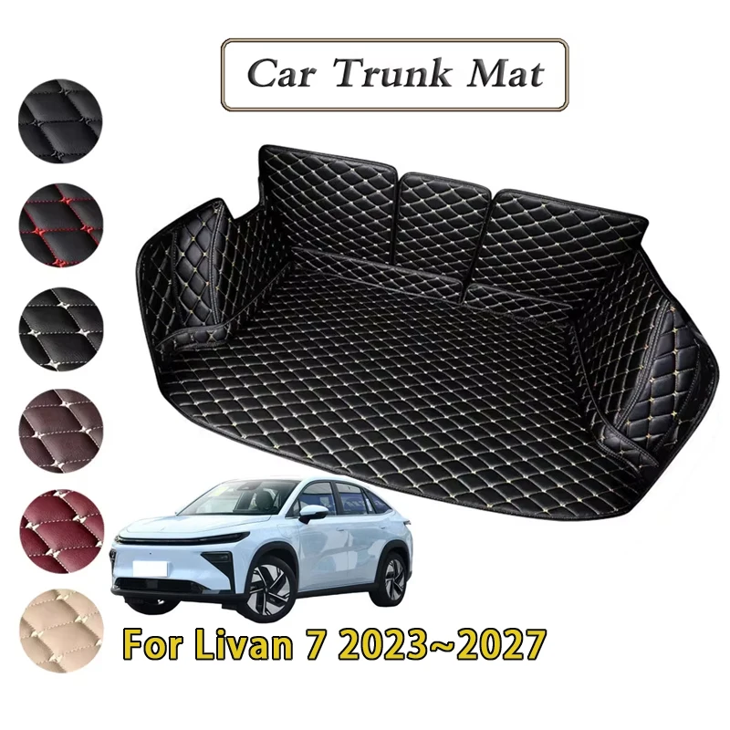 

Car Trunk Mats For Geely Livan 7 RL7 2023 2024 2025 2026 2027 Dirt-resistant Fully Trunk Mats Rear Cargo Tray Auto Accessories