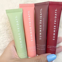 Summer Fridays Popular Lip Oil Beige Lip Balm Smooth Soft Tube Mirror Lipstick Gloss Set Moisturizing Transparent Makeup Set