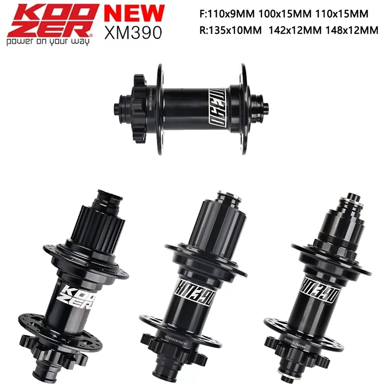

Koozer XM390 Boost Rear Hub for E-Bike & XC MTB HG/XD/MS 10-12S 135x10mm 12x148mm Thru-Axle 32H 6-Bolt Heavy-Duty Bicycle Hub