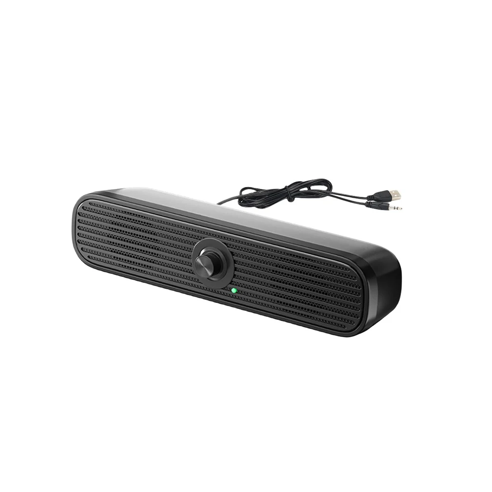 Barra de sonido envolvente, altavoces de ordenador con cable, barra de sonido estéreo con subwoofer para escritorio, portátil, PC, TV, Mini altavoz, sistema de cine en casa