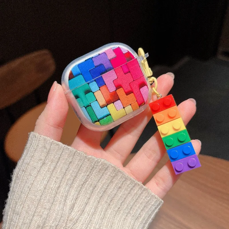 Simpatiche fiori fai da te farfalla custodia trasparente per auricolari per AirPods Pro 3 2025 4 3 2 1 Pro2 copertura protettiva per cuffie con pendente