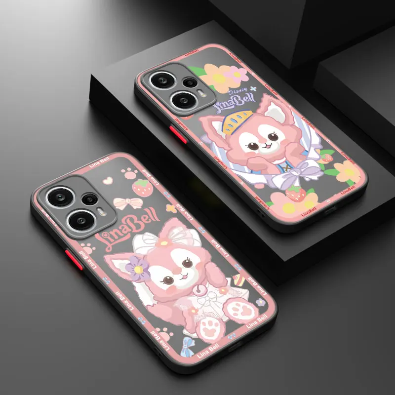 Cute LinaBell Fox Translucent Phone Case For Xiaomi 10T 11T 12T 12X 12S POCO F3 X3 GT X4 NFC M3 M4 X4 Pro F4 F5 X5 C31 C40