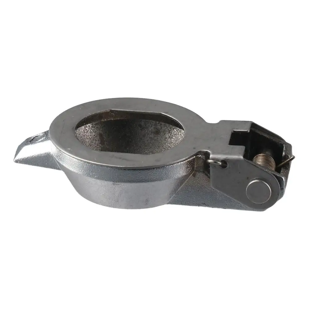 Zinc Alloy Metal Rain Cover Silver 0.7×0.6inch Cam Lock Dust Cover Irregular Modern Tool Box Lock Mechanical Equipment