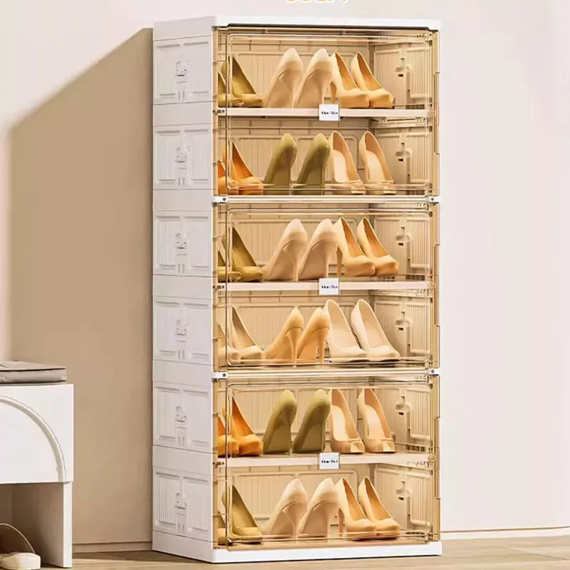 Lounge Clear Shoe Cabinet Decoration Beauty Large Size Rectangle European Hotel Trendy Shoe Shelf Safe Gabinete Unique Furniture