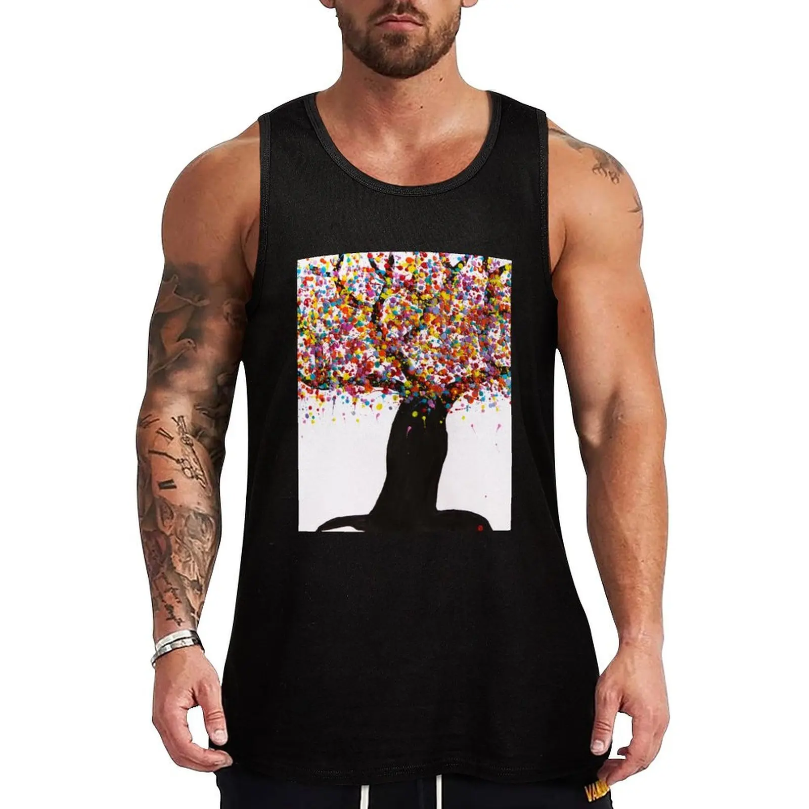 HHPS Art Show, Class 5R, Paint and Wax: Better Together Tank Top singlet for men Gym clothes T-shirts men summer clothes