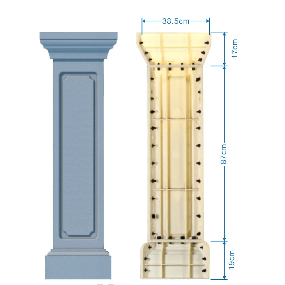 Roman railing mold Balcony guardrail Vase column Cement pillar Handrail European-style villa cast-in-place fence model