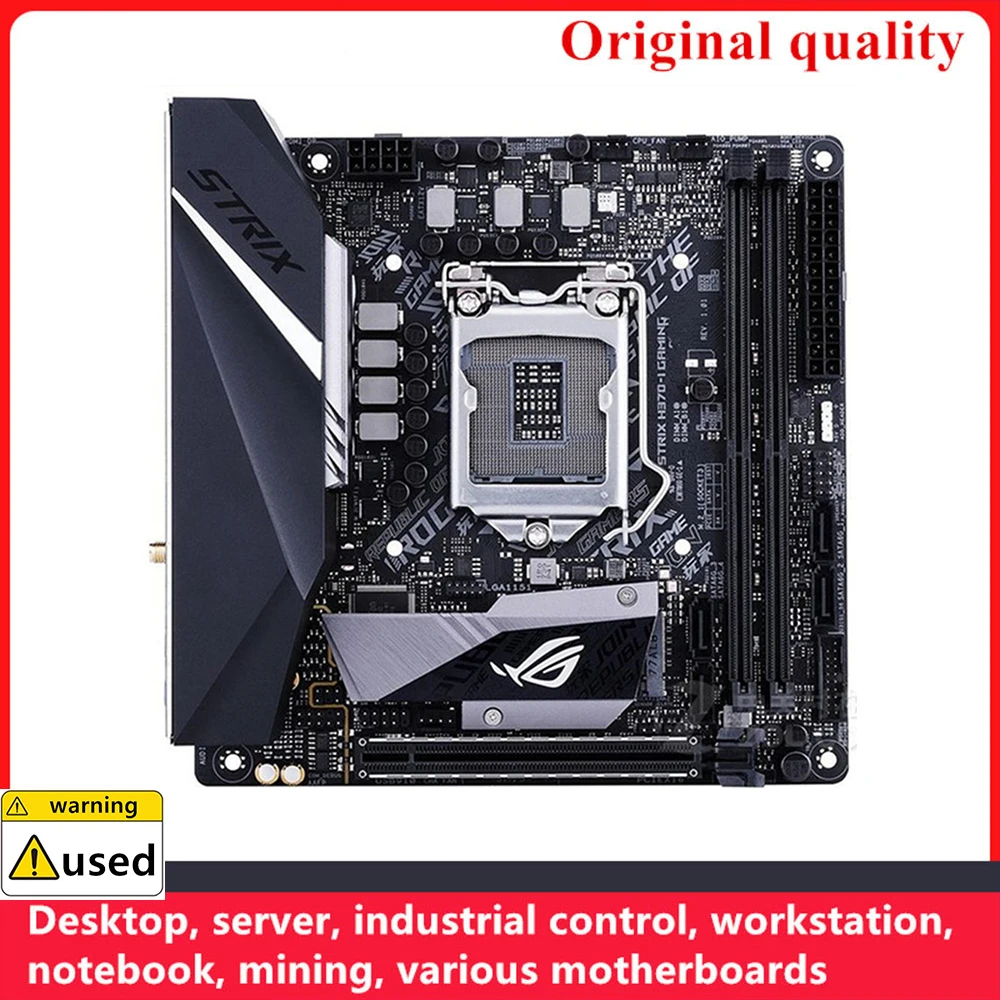 ROG STRIX H370-I Gaming Mini Motherboards, LGA 1151 DDR4, 32GB para Intel H370 Desktop Mainboard, M.2 NVME, SATA III, USB 3.0