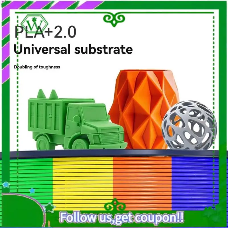 

Надежная нить PLA + 2,0, 3D-нить 1,75 мм, 1 кг, хорошая прочность, аккуратно намотанные нити для 3D-печати PLA для 3D-принтеров FDM A