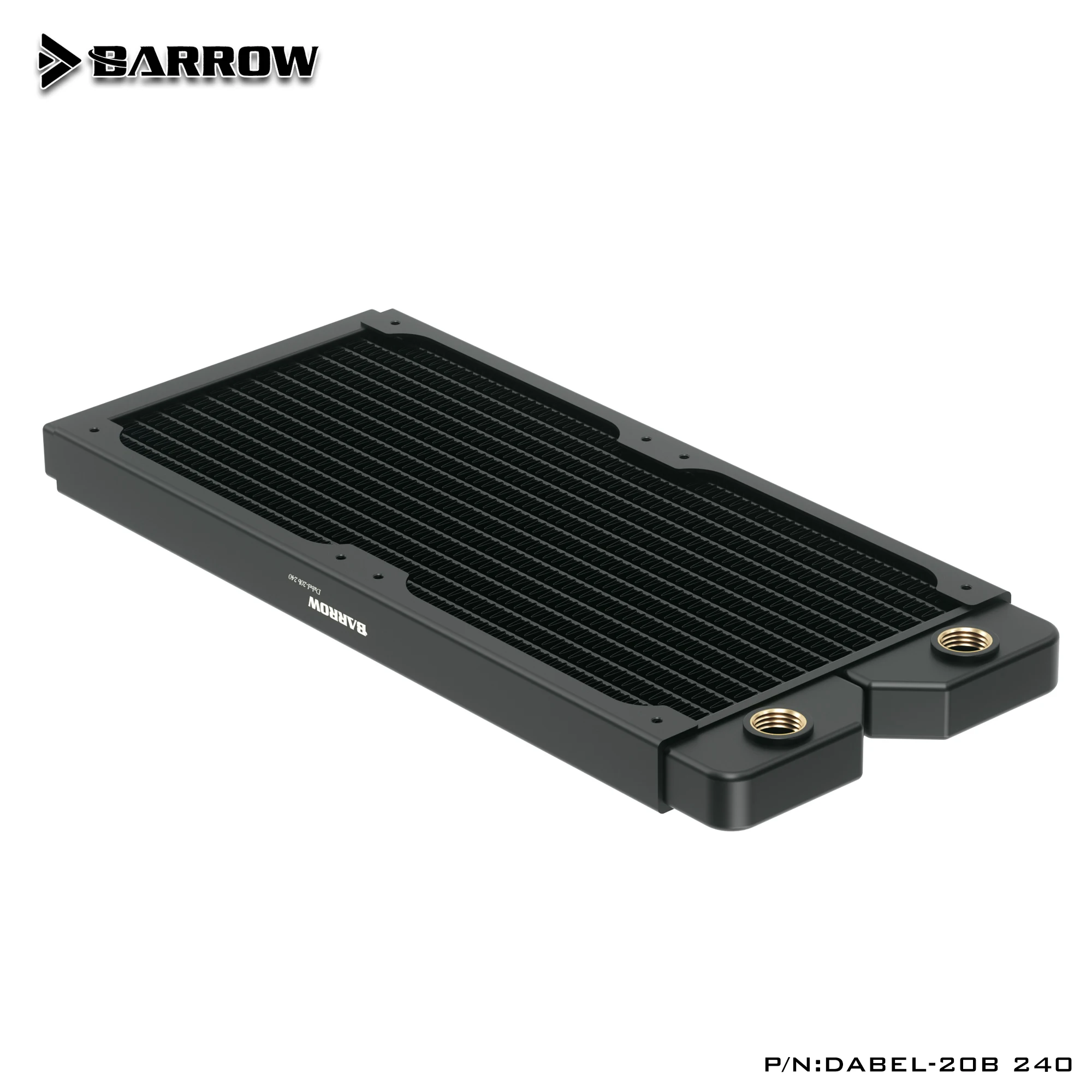 BARROW 20mm Thick Copper 240/360mm White Black Radiator Computer Water Cooling Liquid Exchanger G1/4 Use for 12cm Fans Dabel-20a