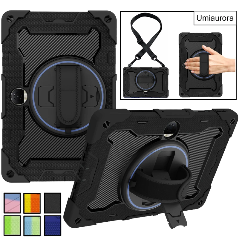 For Honor Pad 8 9 HEY2-W09 X8a NDL-W09 X9a 11.5 Magic Pad2 12.3 inch Heavy Duty Rugged Tablet Case Stand Strap Shockproof Funda